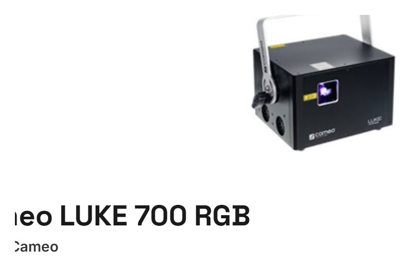 Cameo LUKE 700 RGB
