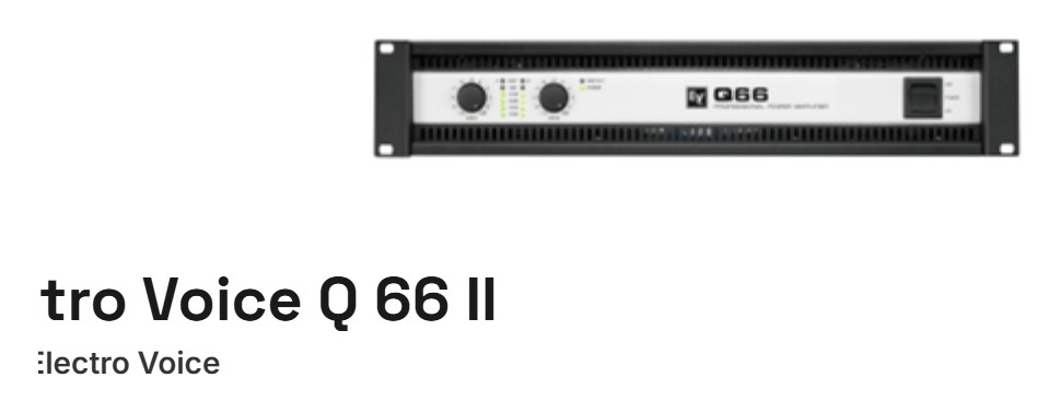 Electro-Voice Q66 II
