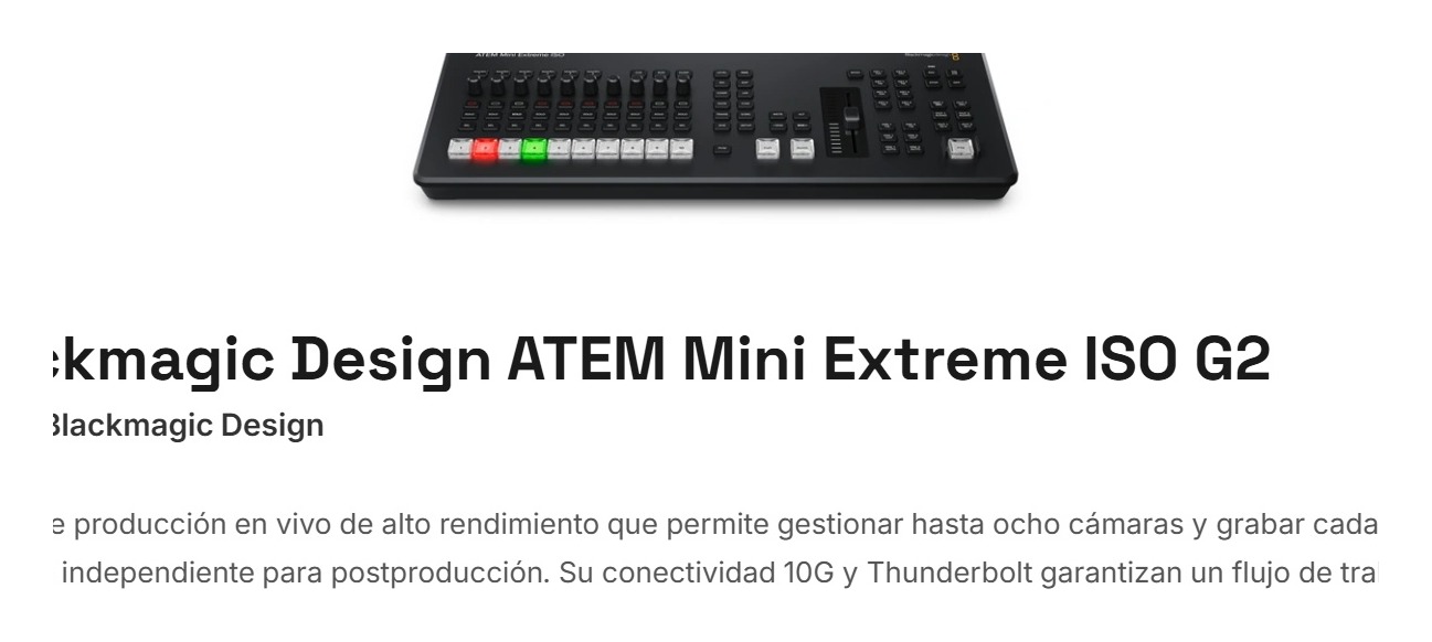 Blackmagic ATEM Mini Extreme ISO G2