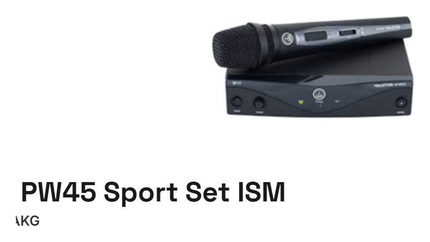 AKG PW45 Sport Set ISM