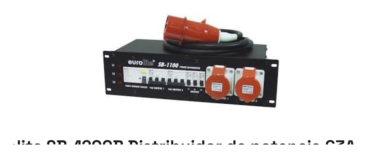 Eurolite SB-1200B Distribuidor de Potencia 63 A